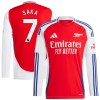 Camiseta de fútbol Manga Larga Arsenal Saka 7 Primera Equipación 2024-25 - Hombre